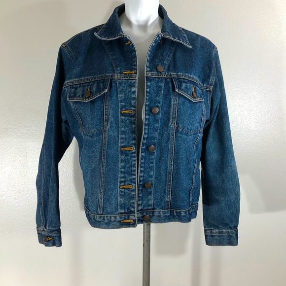 bill blass Jackets & Blazers - Vintage Bill Blass Denim Trucker Jean Jacket Size Medium